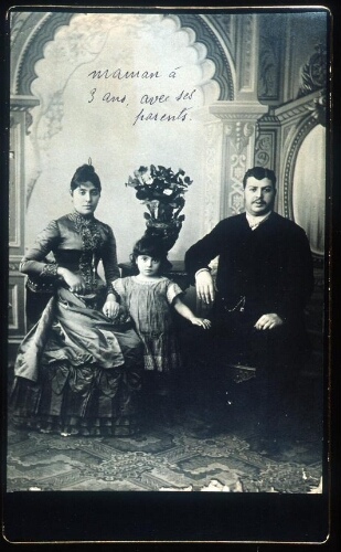 Bahor Cohen, Rosina Cohenca et Rachel Cohen, née en 1890, grands parents de Johny Eskenazi